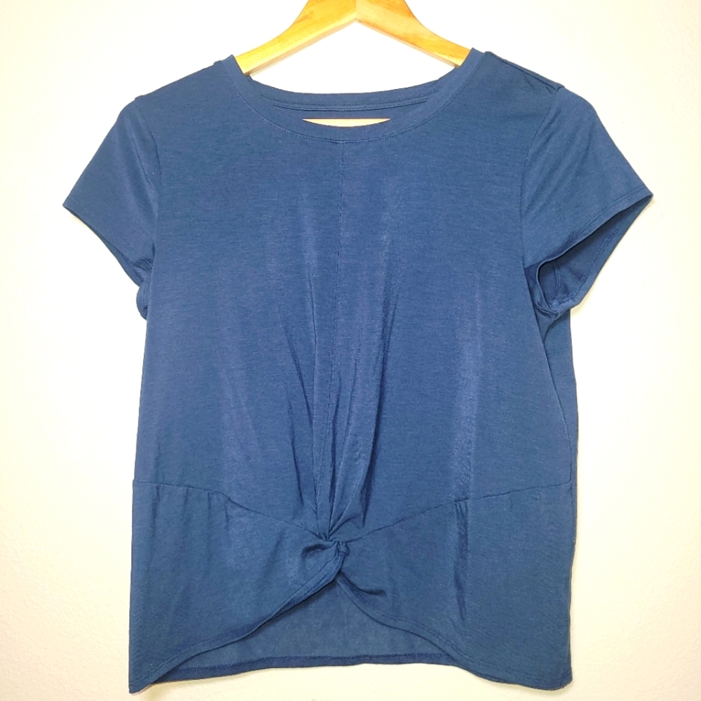 Athleta Blue Twist Tee